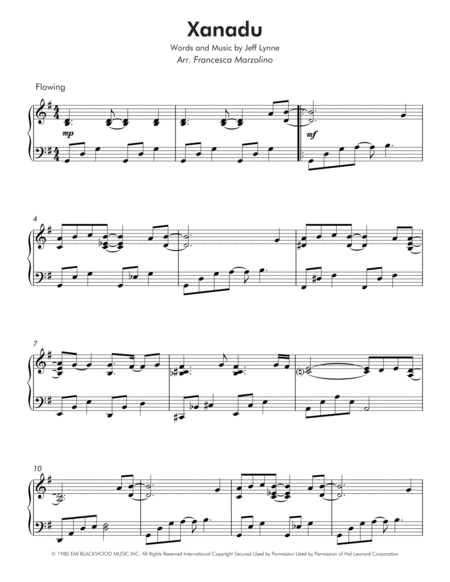 Xanadu Intermediate Piano Page 2