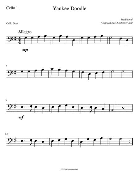 Yankee Doodle Cello Duet Page 2