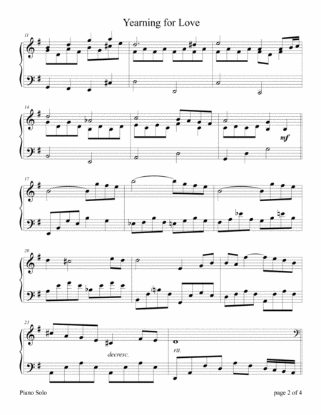 Yearning For Love Adagio From Pathtique Sonata 2nd Movement Page 2