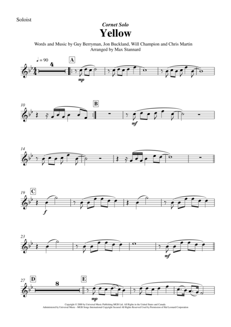 Yellow Cornet Solo Page 2