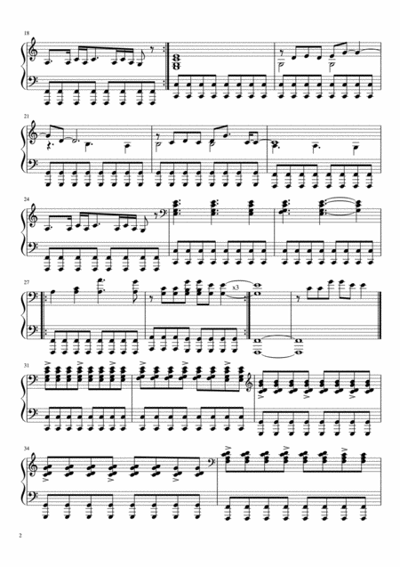 Yellow Easy Key Piano Solo Page 2