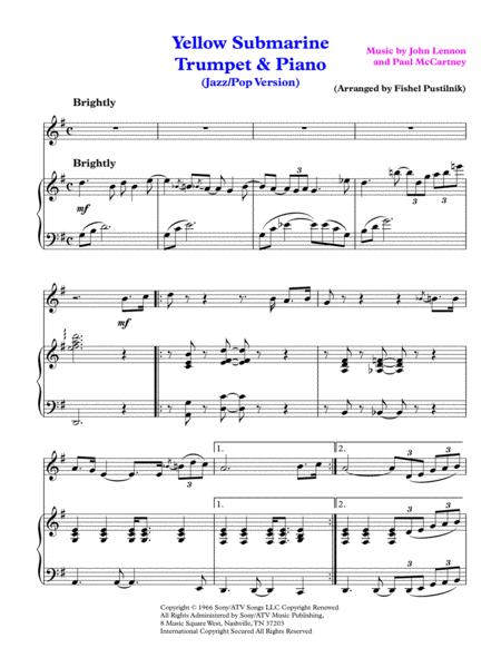 Yellow Submarine For Trumpet And Piano Video Page 2