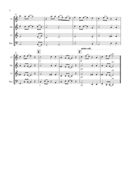 Yesterday For Wind Quartet Page 2