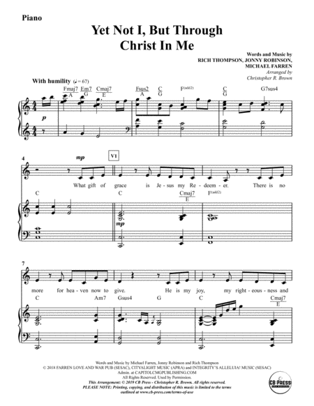 Yet Not I But Through Christ In Me Cityalight Anthem Page 2