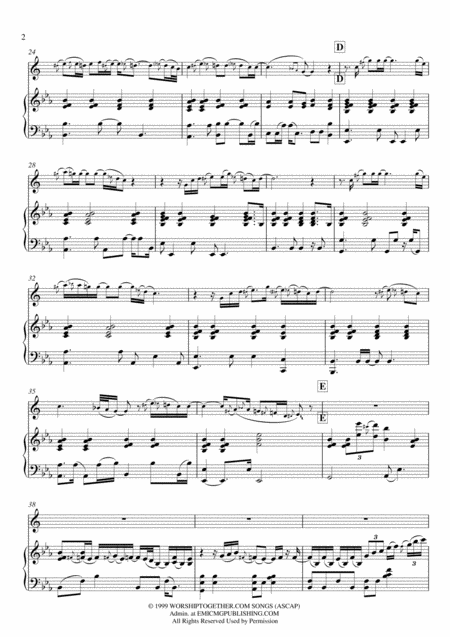 You Are My King Amazing Love Piano Alto Sax Page 2