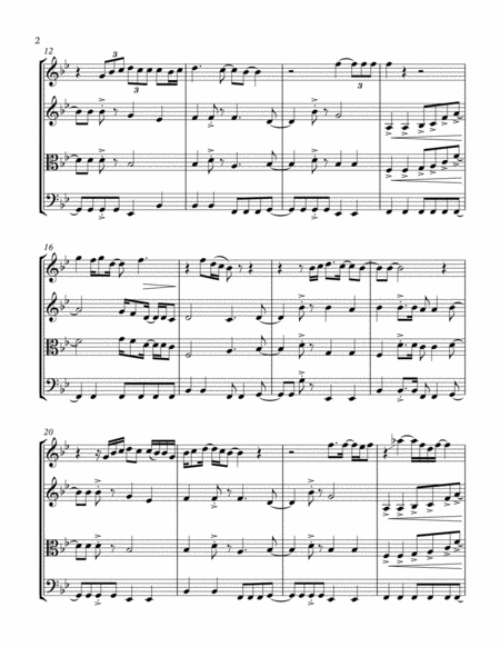 You Are The Best Thing String Quartet Page 2