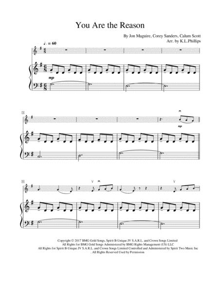 You Are The Reason Violin Solo With Piano Accompaniment Page 2