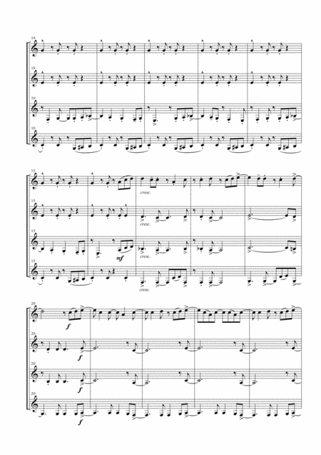 You Cant Stop The Beat From Hairspray For Clarinet Quartet Page 2