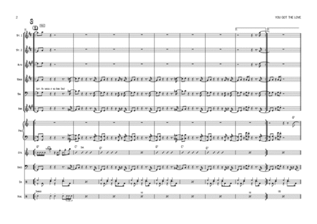 You Got The Love Vocal With Band 3 6 Horns Key Of G Page 2