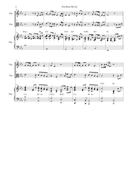 You Raise Me Up Duet For Violin And Viola Page 2