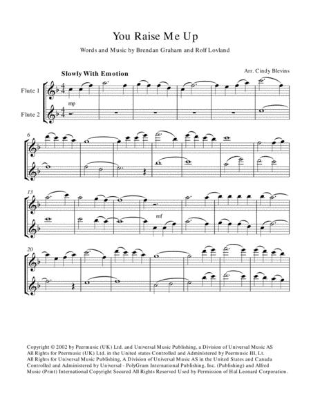 You Raise Me Up Easy Flute Duet Page 2