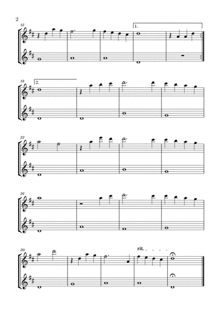 You Raise Me Up For 2 Flutes Easy Page 2