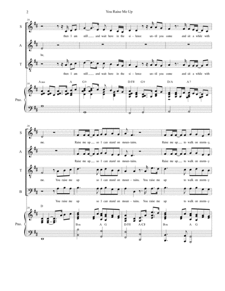 You Raise Me Up For Satb Page 2