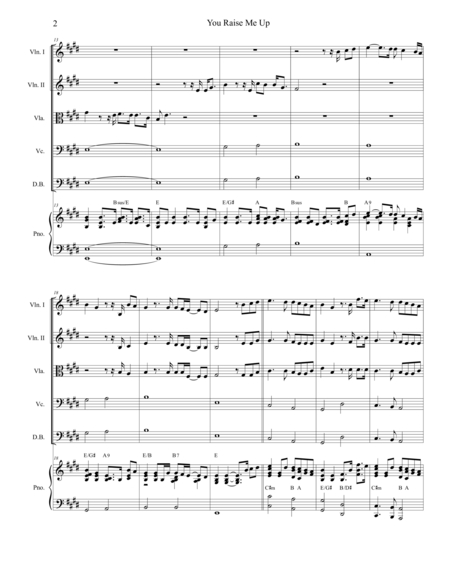 You Raise Me Up For String Quintet Page 2