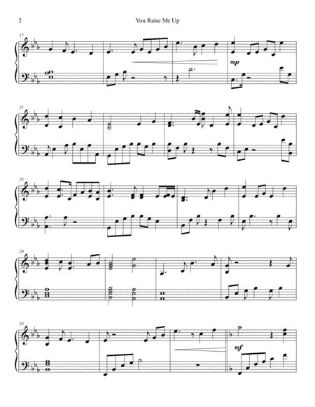 You Raise Me Up Piano Solo Advanced Intermediate Page 2