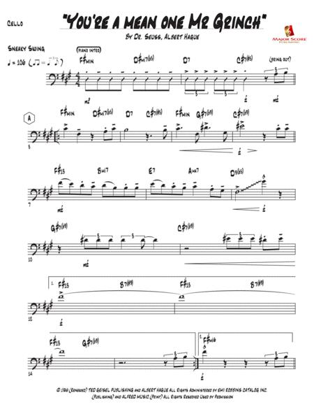 You Re A Mean One Mr Grinch Cello Piano F Min Page 2