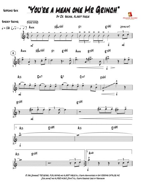 You Re A Mean One Mr Grinch Soprano Saxophone Piano G Min Page 2