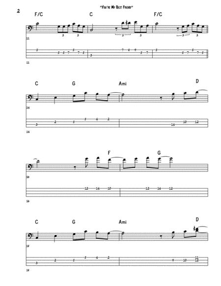 You Re My Best Friend Bass Guitar Tab Page 2