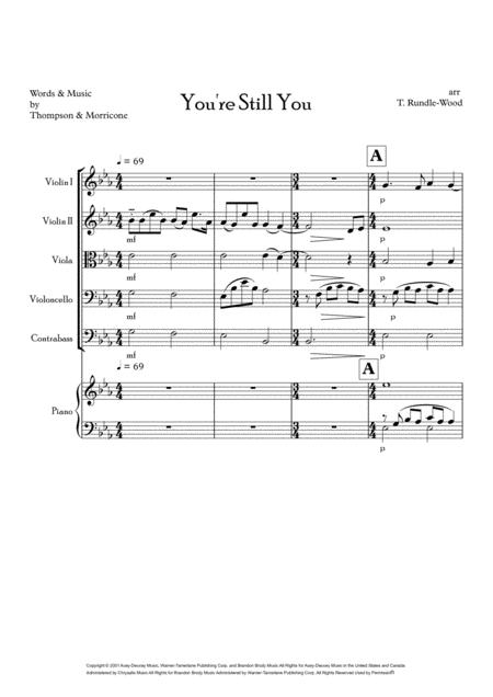 You Re Still You Strings Piano Page 2