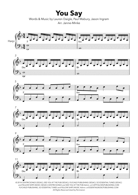 You Say Harp Solo Page 2