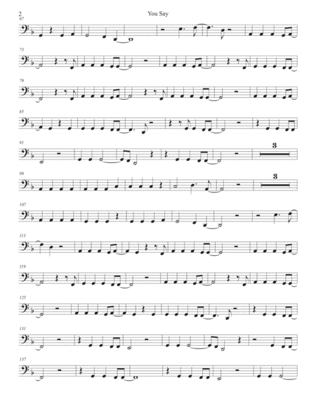 You Say Tuba Original Key Page 2