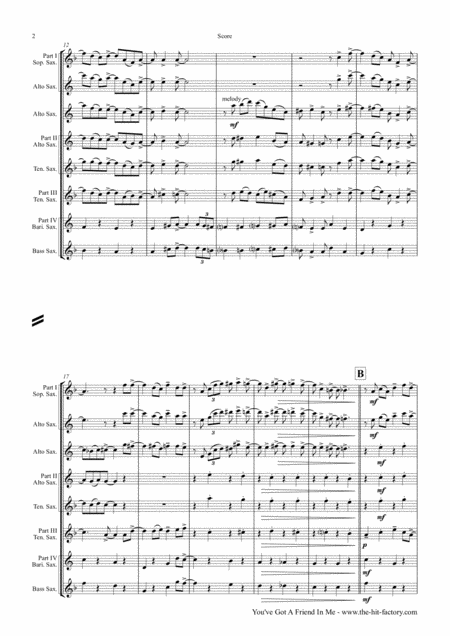 You Ve Got A Friend In Me Toy Story Saxophone Quintet Page 2