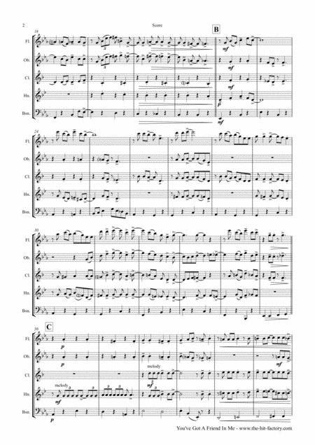 You Ve Got A Friend In Me Toy Story Wind Quintet Page 2