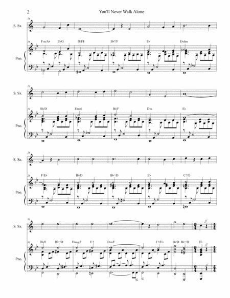 You Will Never Walk Alone For Soprano Saxophone And Piano Page 2