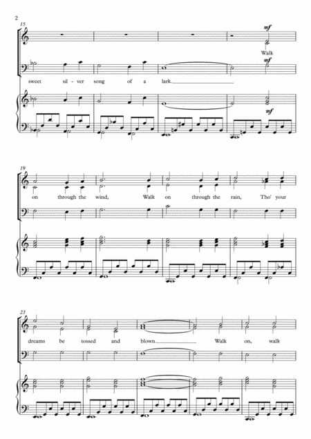 You Will Never Walk Alone Satb Page 2