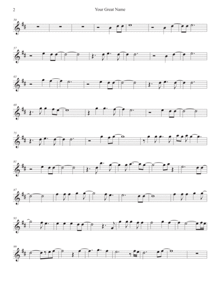 Your Great Name Alto Sax Page 2