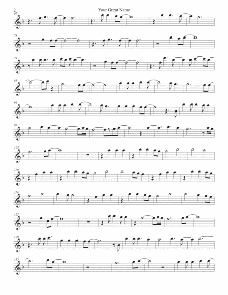 Your Great Name Flute Page 2