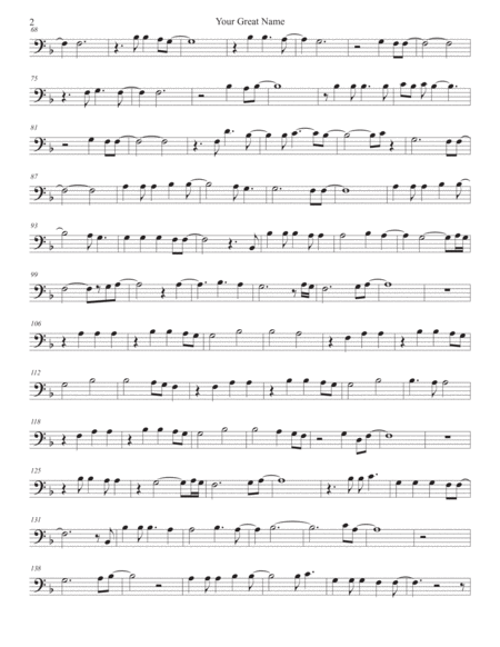 Your Great Name Trombone Page 2