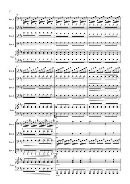 Zadok The Priest For Bassoon Quartet Page 2