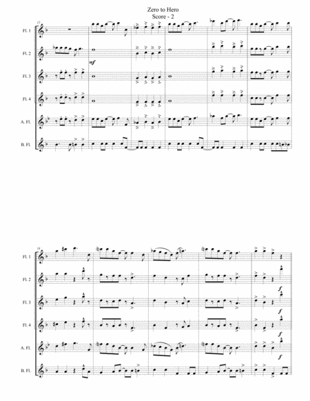 Zero To Hero For Flute Choir Page 2