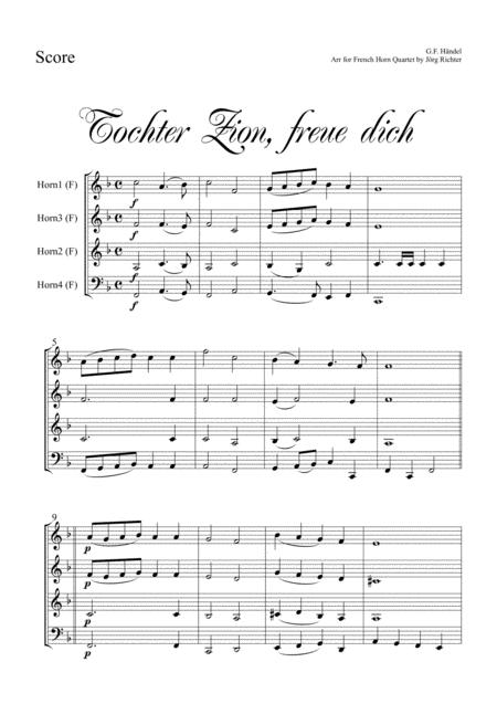 Zion Daughter For French Horn Quartet Page 2