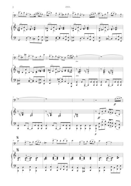 Zita For Cello And Piano Page 2