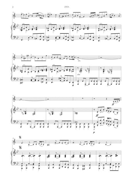 Zita For Clarinet And Piano Page 2