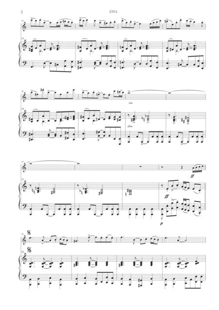 Zita For Flute And Piano Page 2