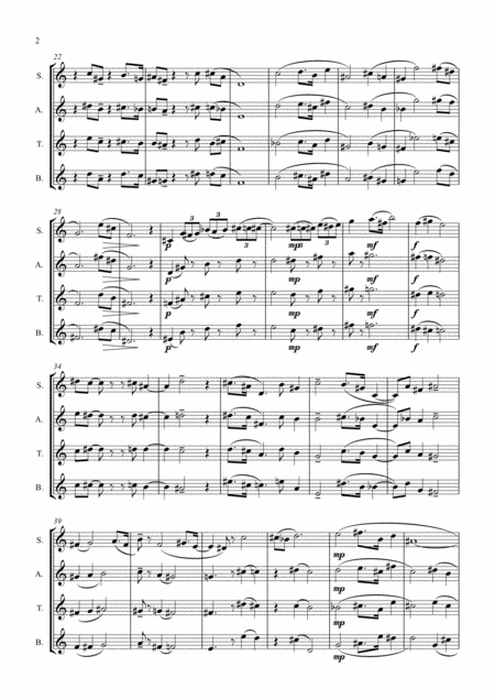 Zodiac From Fortunes Saxophone Quartet Page 2