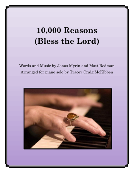 10 000 Reasons Bless The Lord For Piano Solo Sheet Music