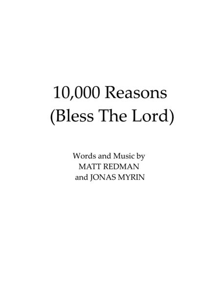 10 000 Reasons Bless The Lord Violin And Cello Sheet Music