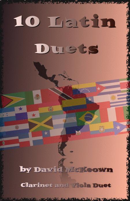 Free Sheet Music 10 Latin Duets For Clarinet And Viola