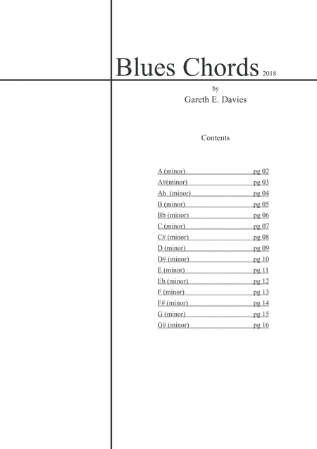 12 Bar Blues Chords Sheet Music