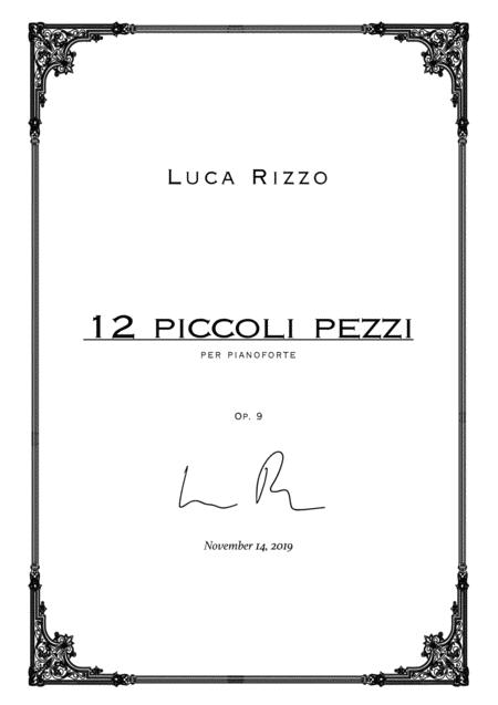 Free Sheet Music 12 Little Pieces For Piano Op 9