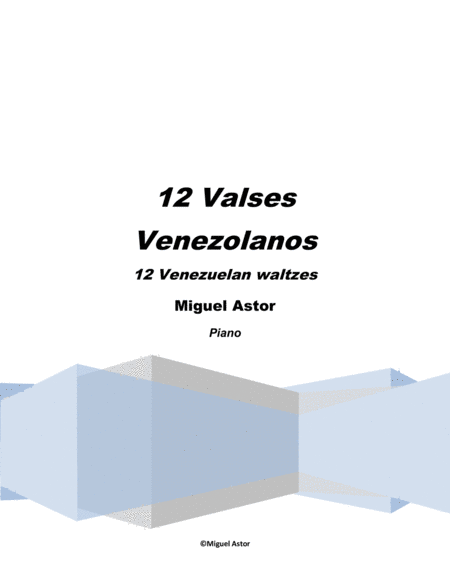 Free Sheet Music 12 Valses Venezolanos