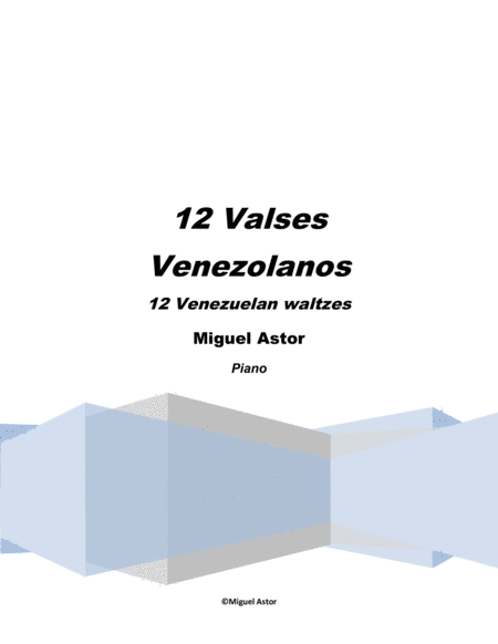 12 Valses Venezolanos Sheet Music