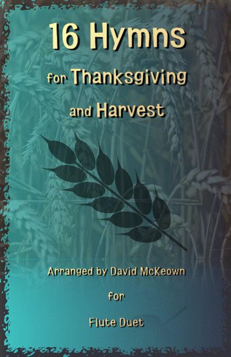 16 Favourite Hymns For Thanksgiving And Harvest For Flute Duet Sheet Music