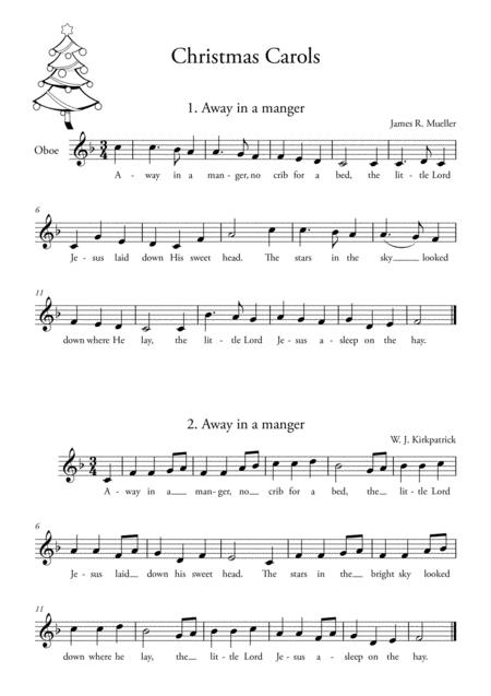 20 Easy Christmas Carols For Oboe Sheet Music