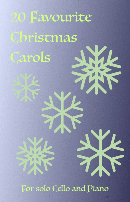 20 Favourite Christmas Carols For Solo Cello And Piano Sheet Music