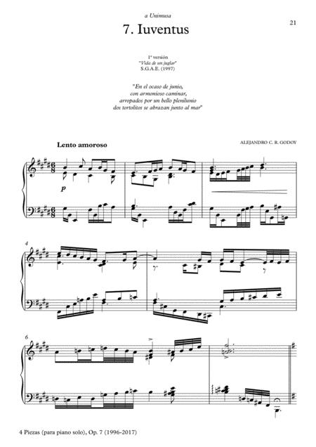 20 Piezas Op 4 2017 No 7 Iuventus Sheet Music